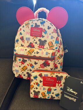 Disney Loungefly Backpack and Wallet snack addition